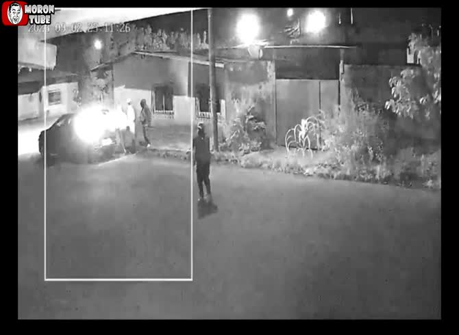 Video :Before he enters the vehicle, he removes the pin from a grenade